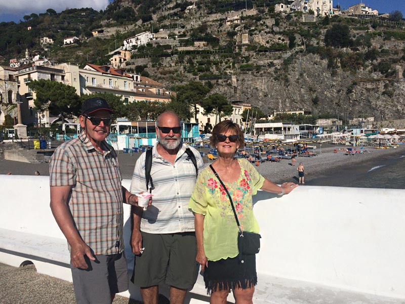 Ron and Ranelle Hanson with friends in Italy
